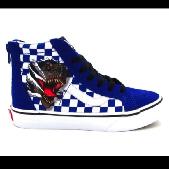 Vans Shoes Vans Jurassic Park Dinosaur Kids Lace Zipper Sneakers